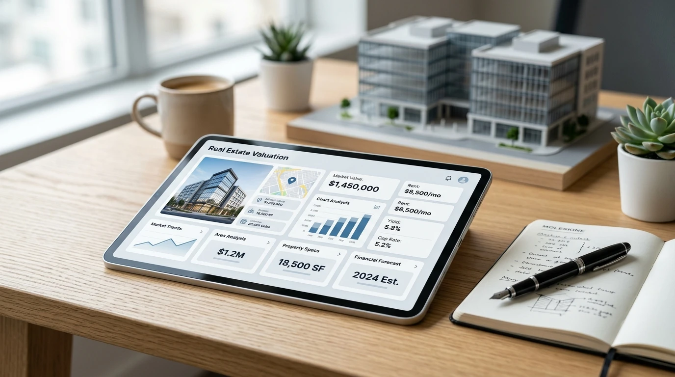 Tablet mit Bewertungseingabe
