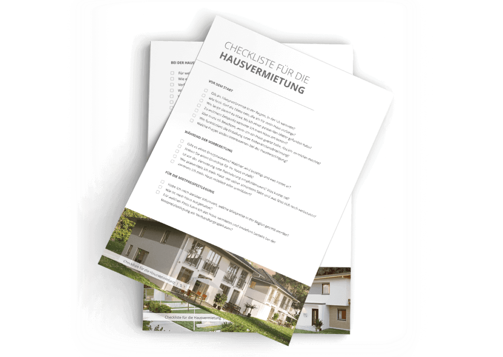 Checkliste zur Hausvermietung