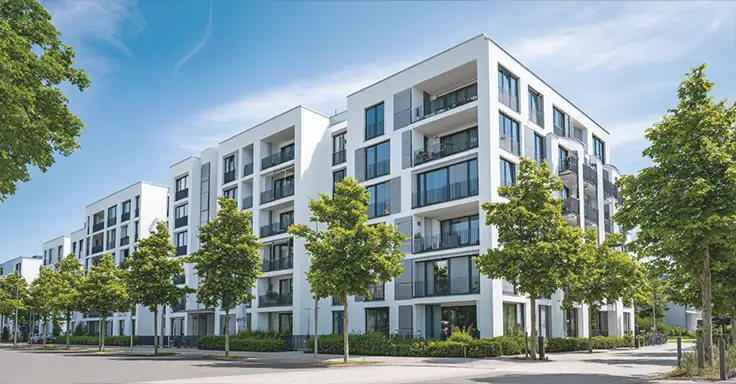 Modernes Mehrfamilienhaus