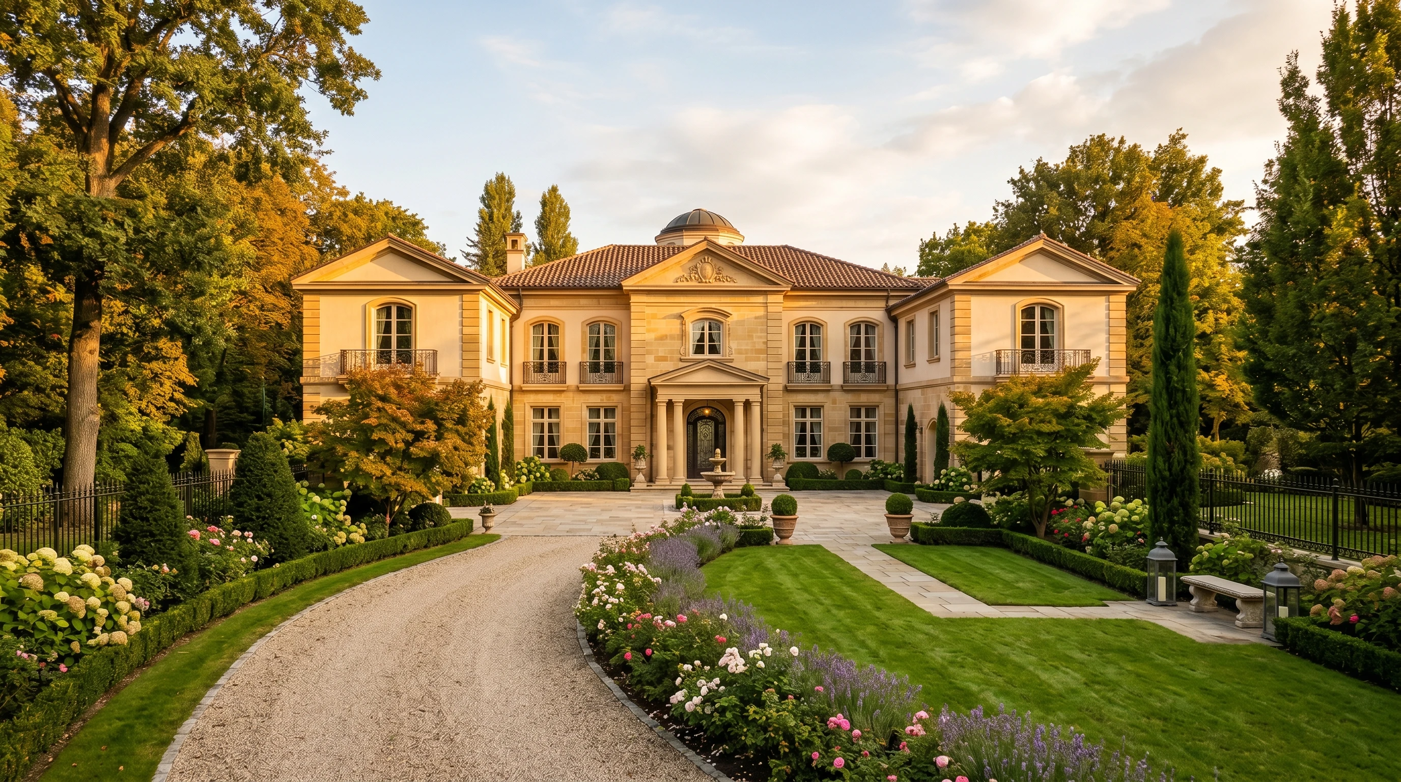 Repräsentative Villa mit Parkgarten und Doppelgarage in Alkenrath